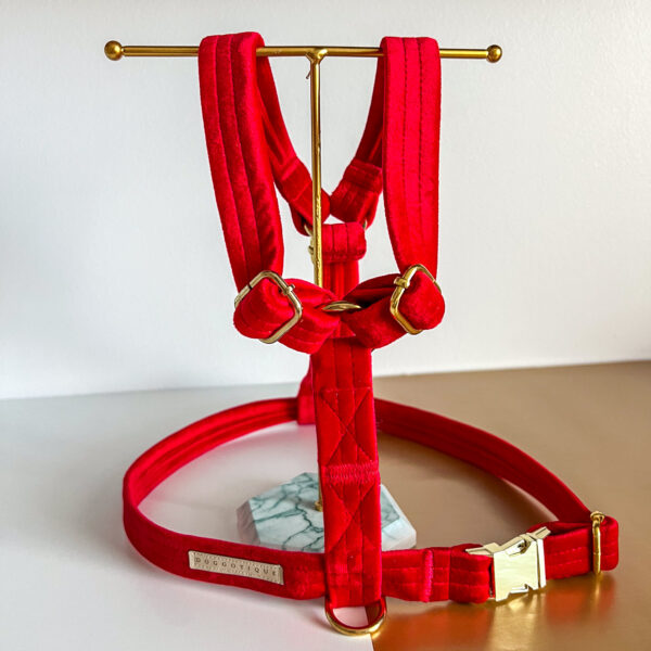 Hundegeschirr Velvet Red