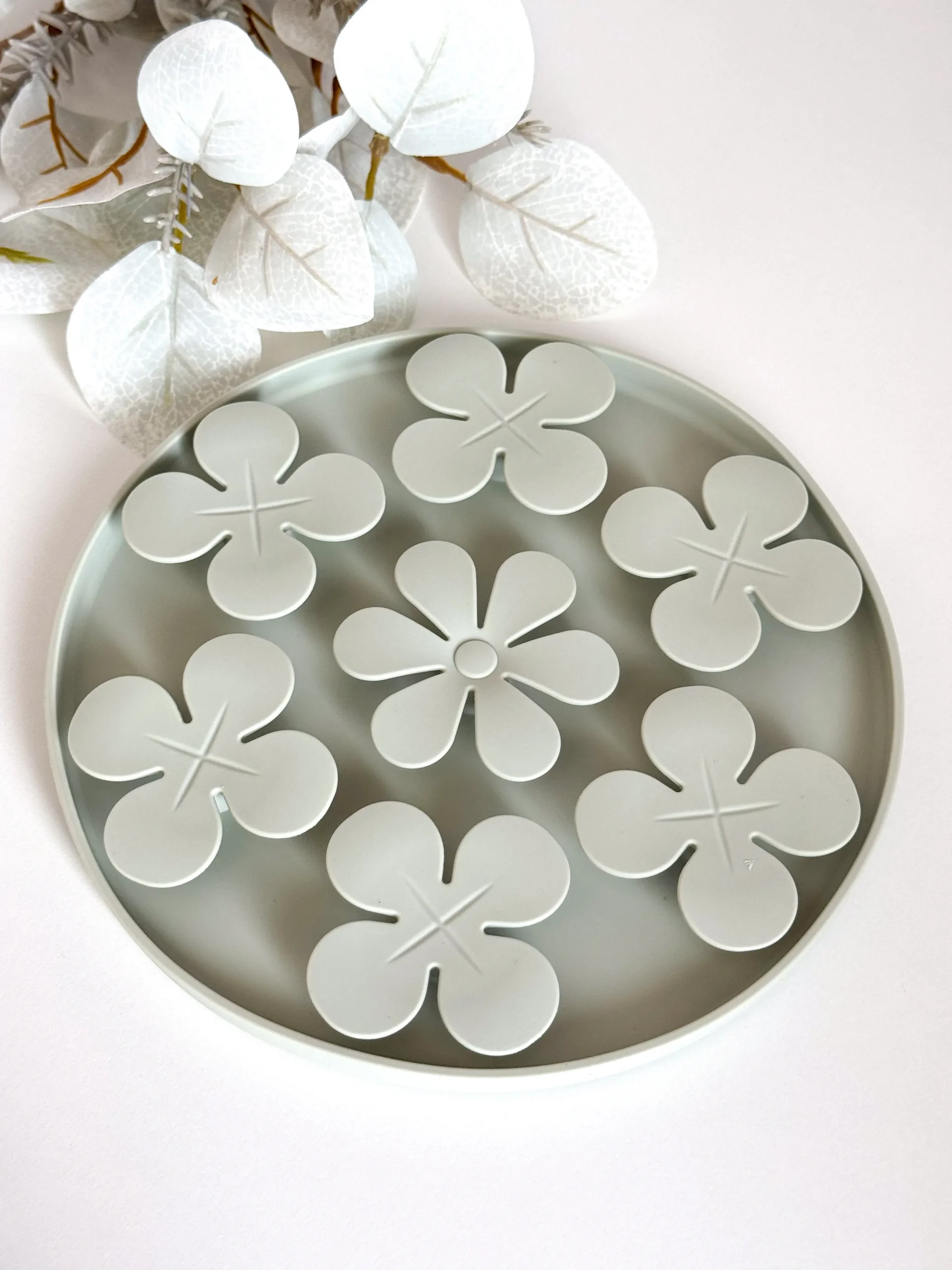 Schleckmatte Flowers Grün