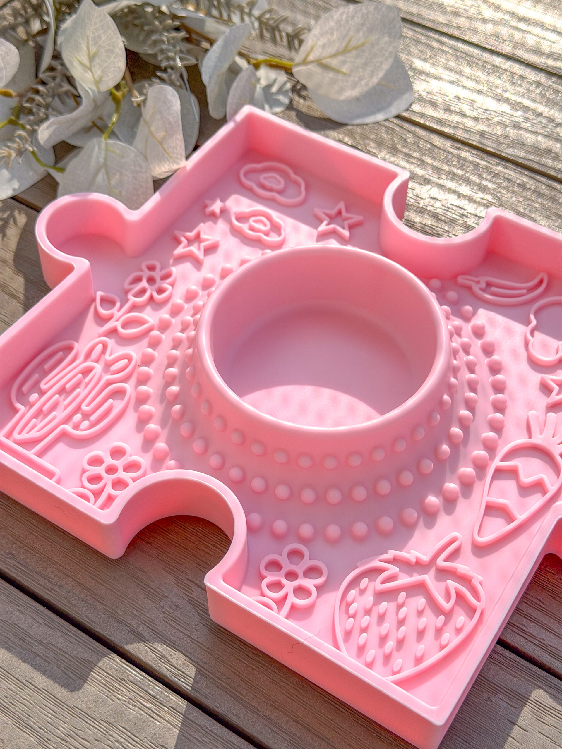 Puzzle Slow Bowl – Garden Rosa